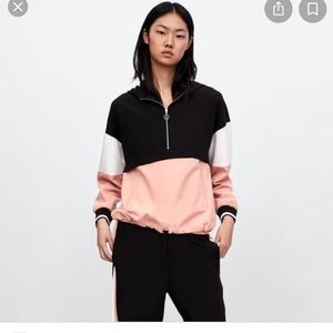 Zara hooded track jacket
